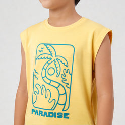 Boys Cotton Printed T-Shirt