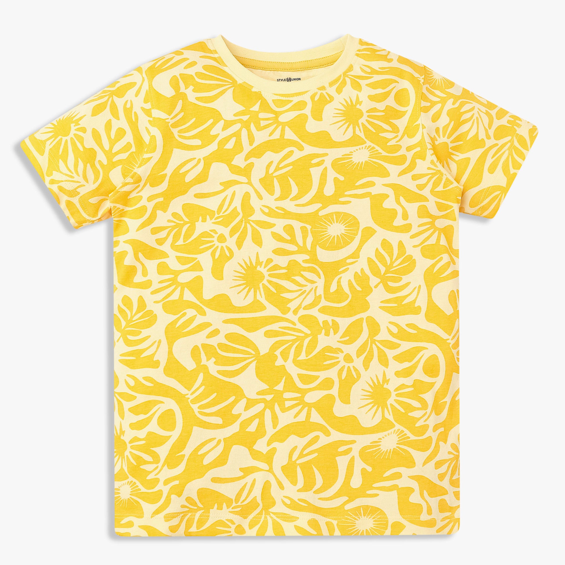 Boys Cotton All Over Print T-Shirt