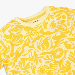 Boys Cotton All Over Print T-Shirt