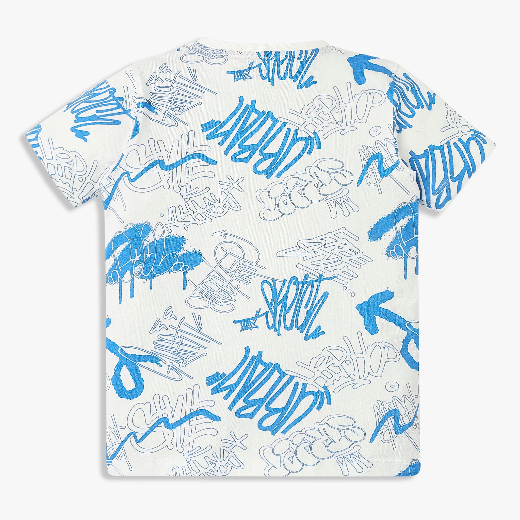 Boys Cotton All Over Print T-Shirt