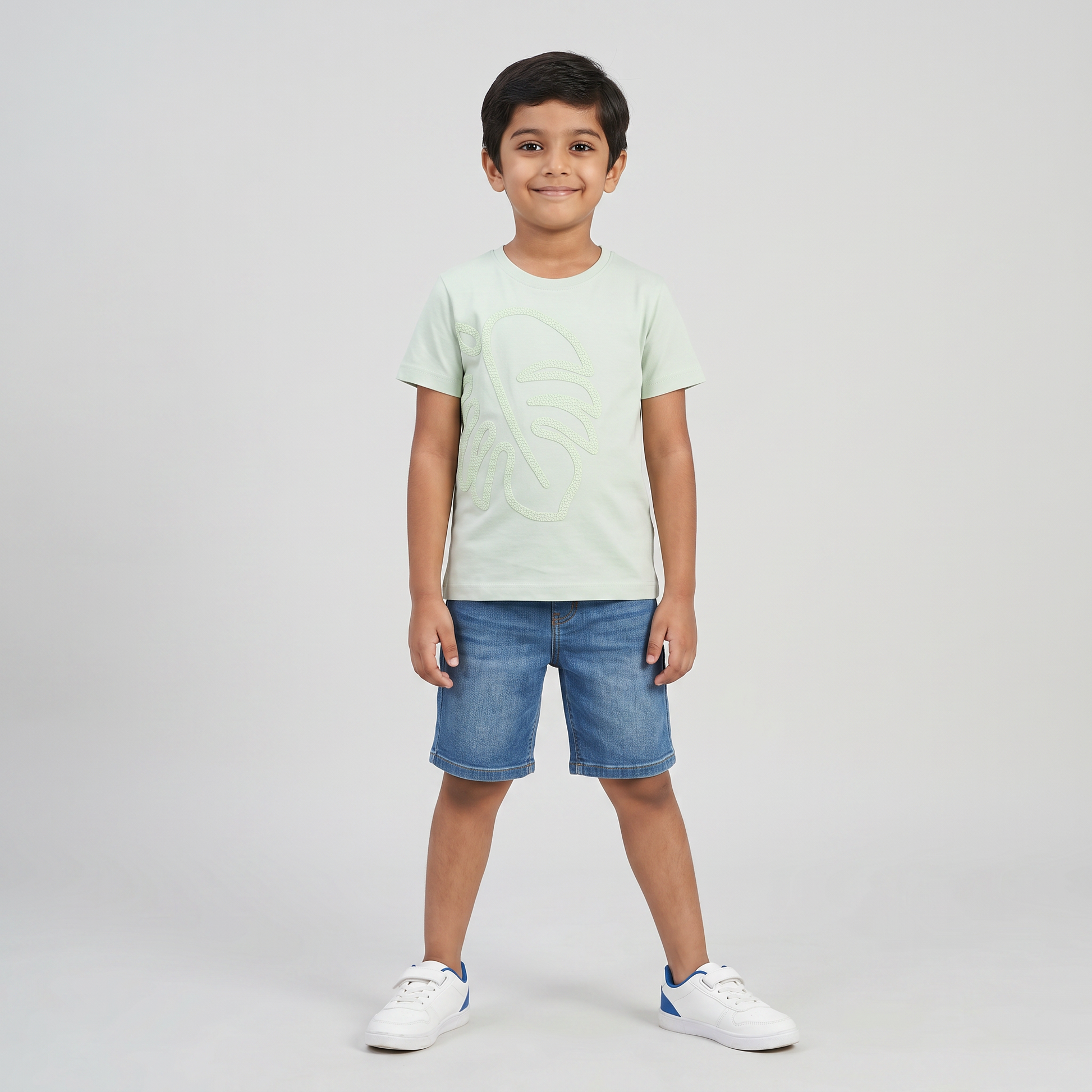 Boys Cotton Embellished T-Shirt