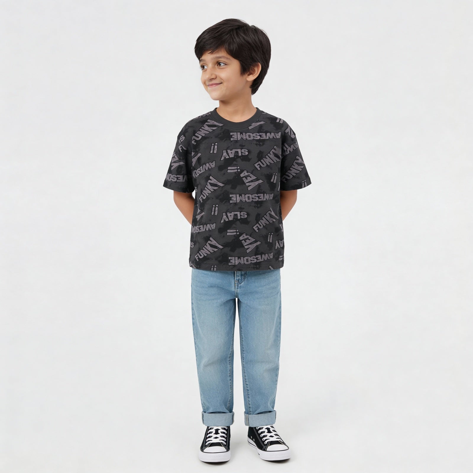 Boys Cotton Printed T-Shirt