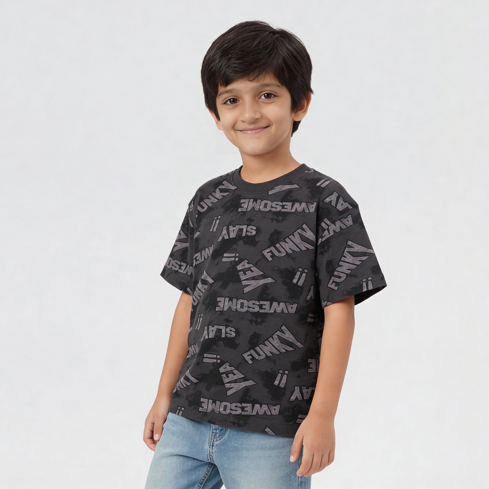 Boys Cotton Printed T-Shirt