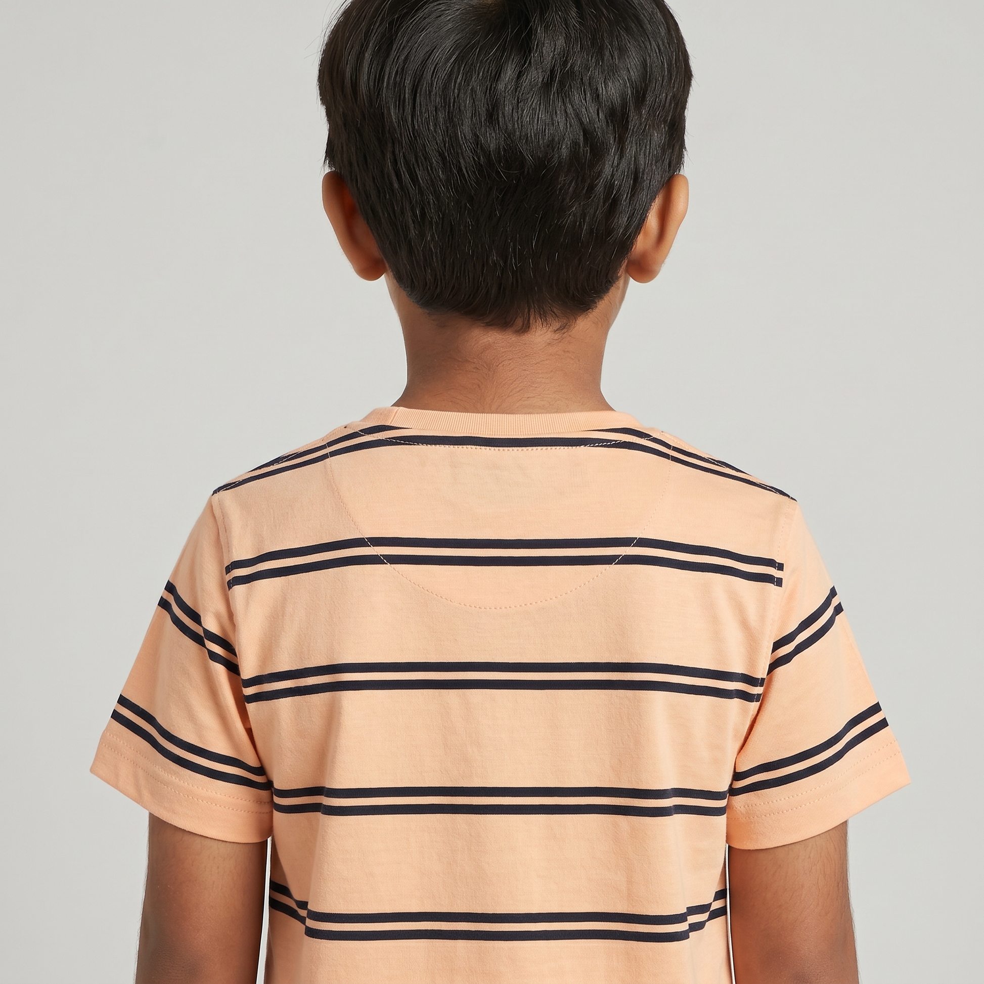 Boys Cotton Striped T-Shirt