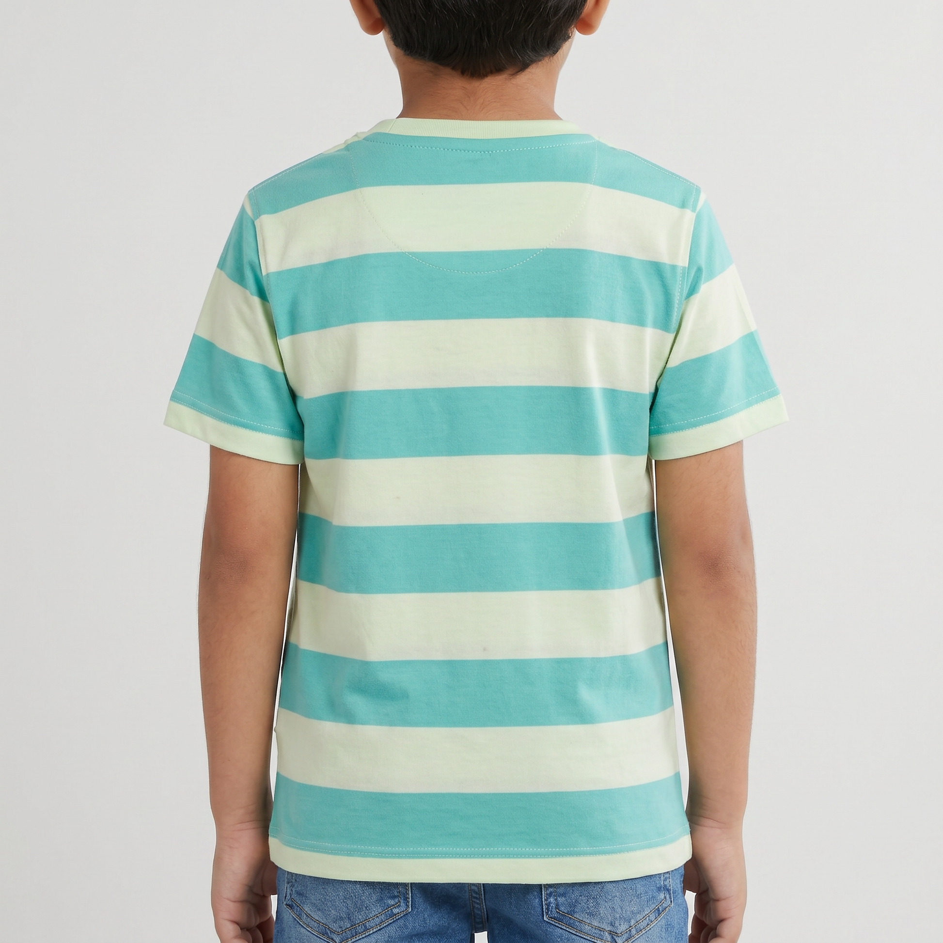 Boys Cotton Striped T-Shirt