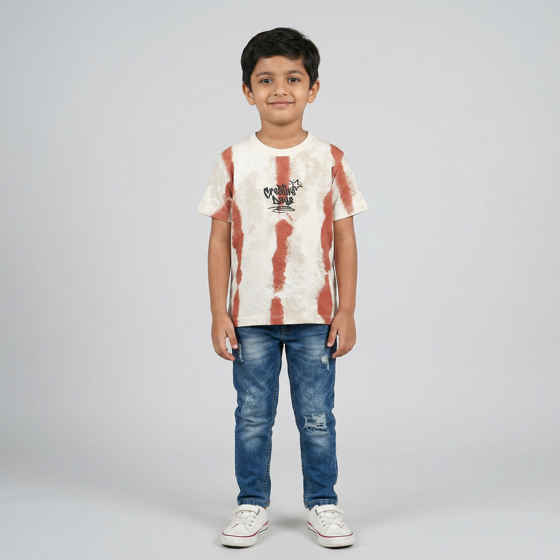 Boys Cotton All Over Print T-Shirt