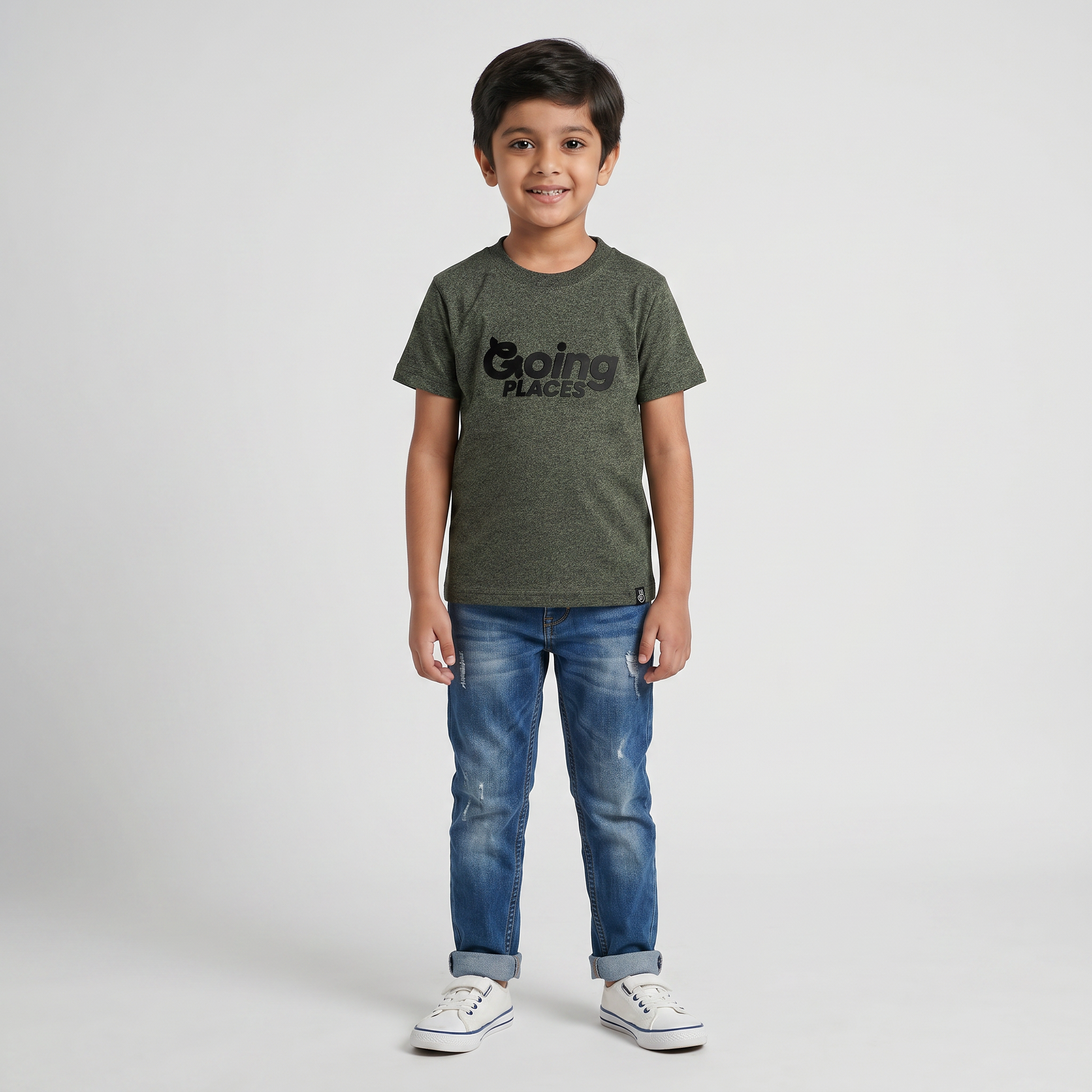 Boys Cotton Structured T-Shirt