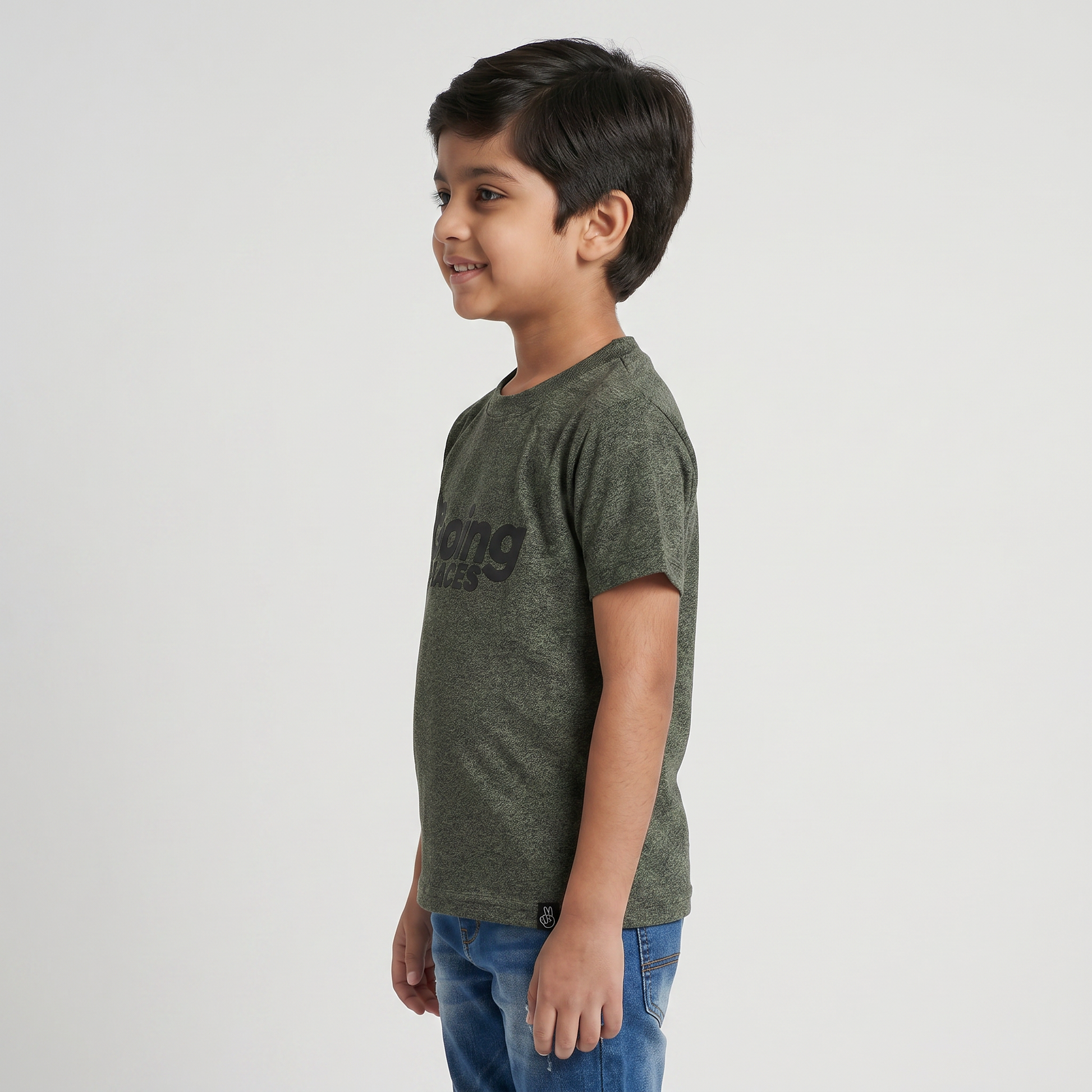 Boys Cotton Structured T-Shirt