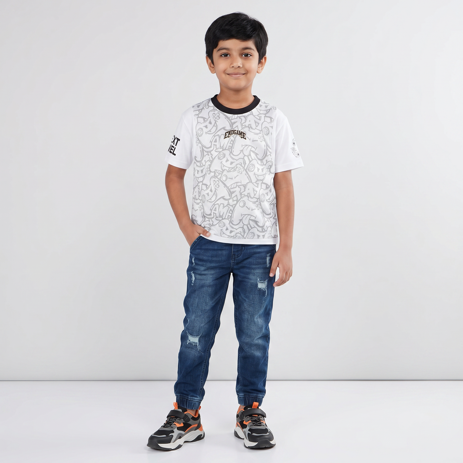 Boys Cotton Printed T-Shirt