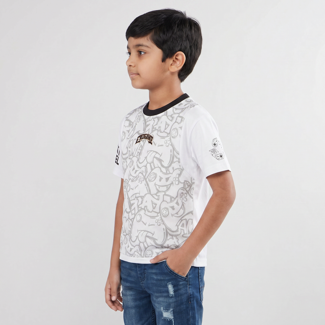 Boys Cotton Printed T-Shirt