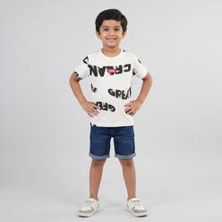 Boys Cotton Printed T-Shirt