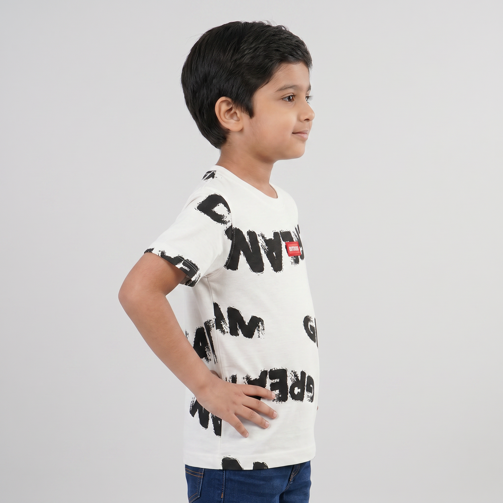 Boys Cotton Printed T-Shirt