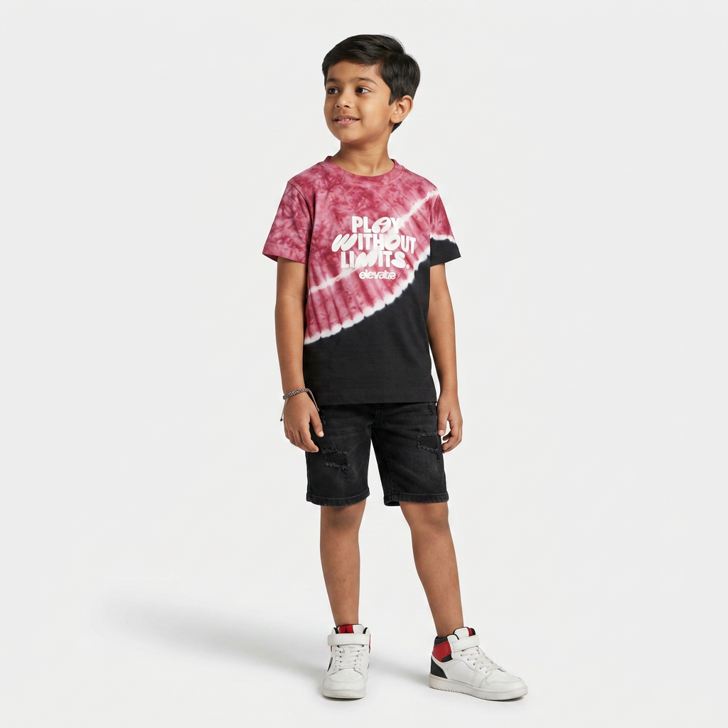 Boys Cotton Tie - Dye T-Shirt