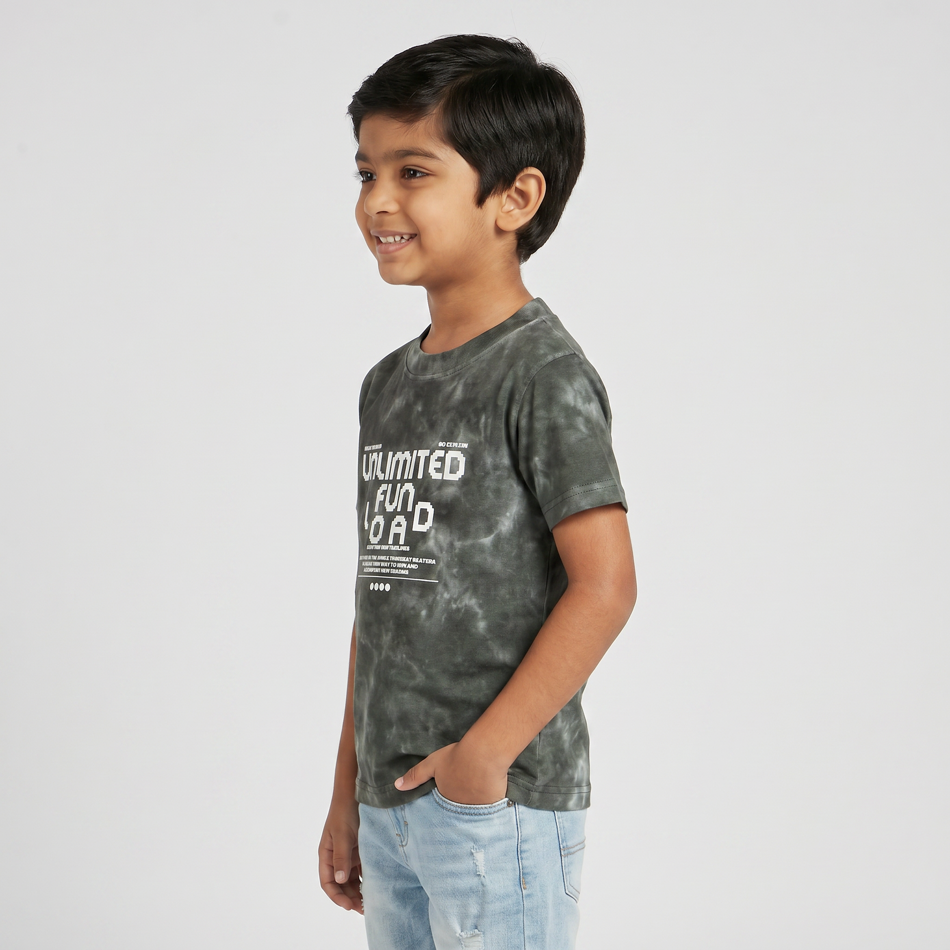 Boys Cotton Tie - Dye T-Shirt