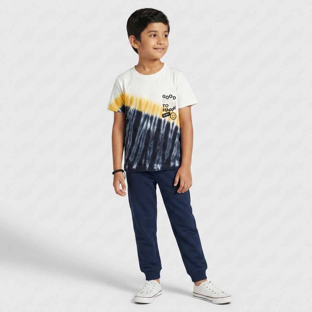 Boys Cotton Tie - Dye T-Shirt