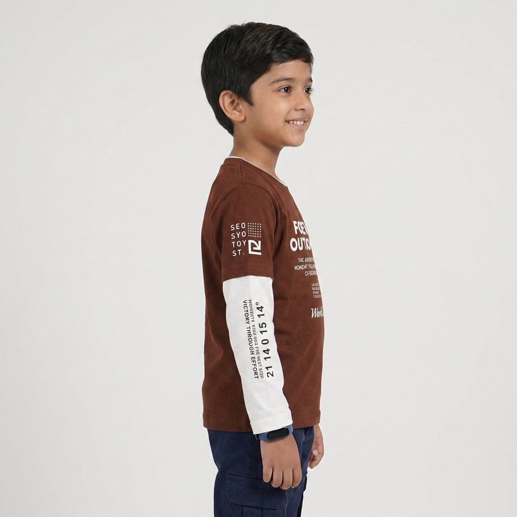 Boys Cotton Printed T-Shirt