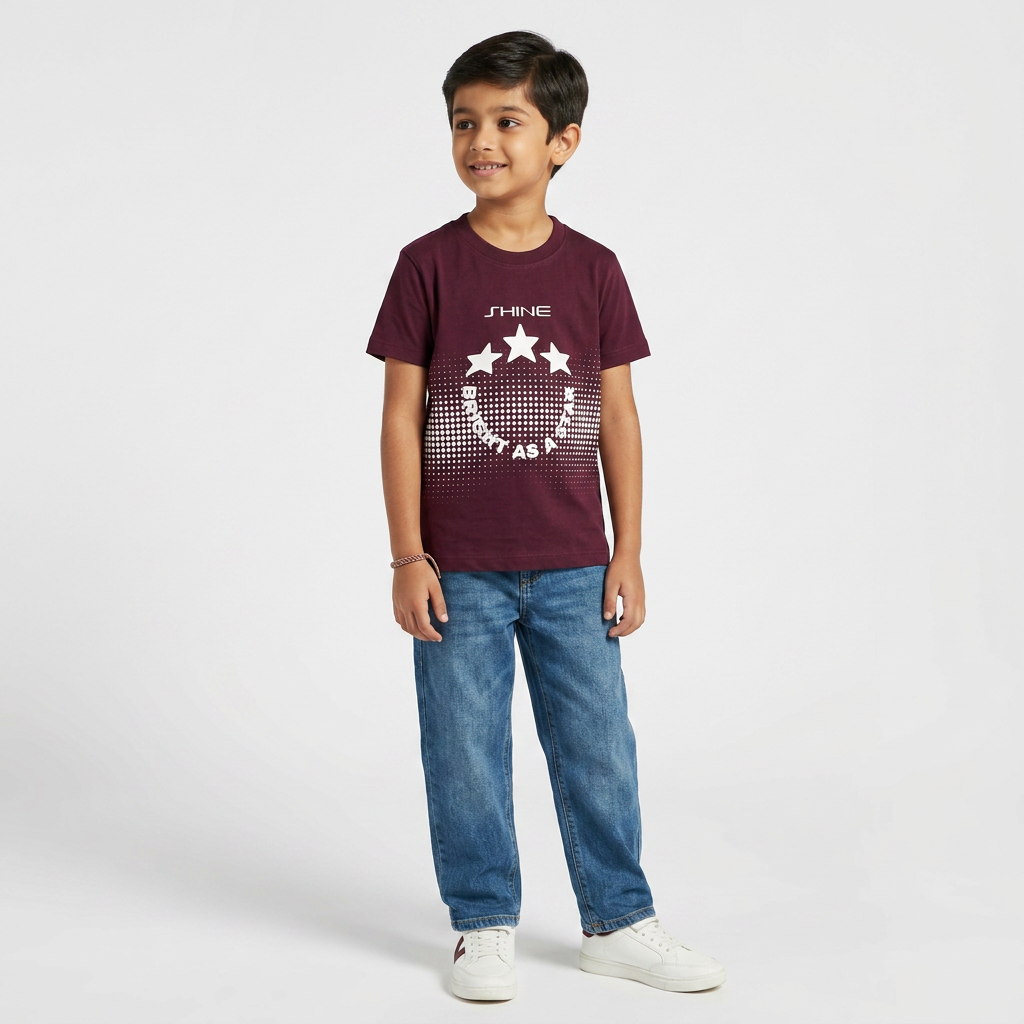 Boys Cotton Printed T-Shirt