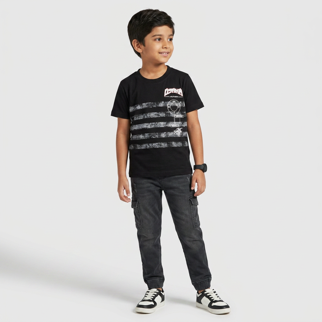 Boys Cotton Printed T-Shirt