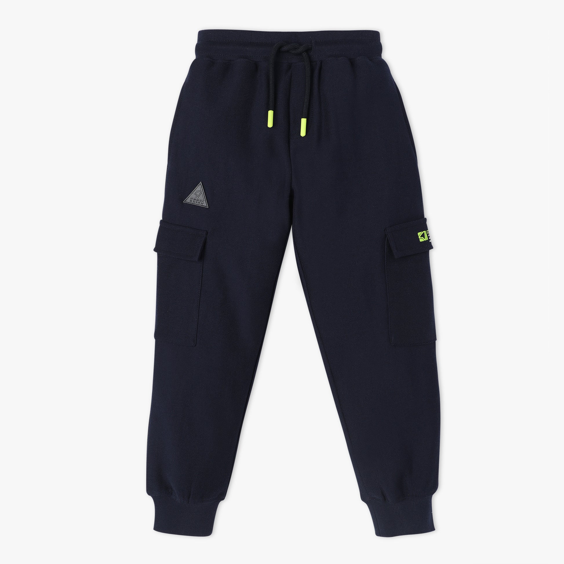 Regular Fit Solid Full Length Mid Rise Joggers