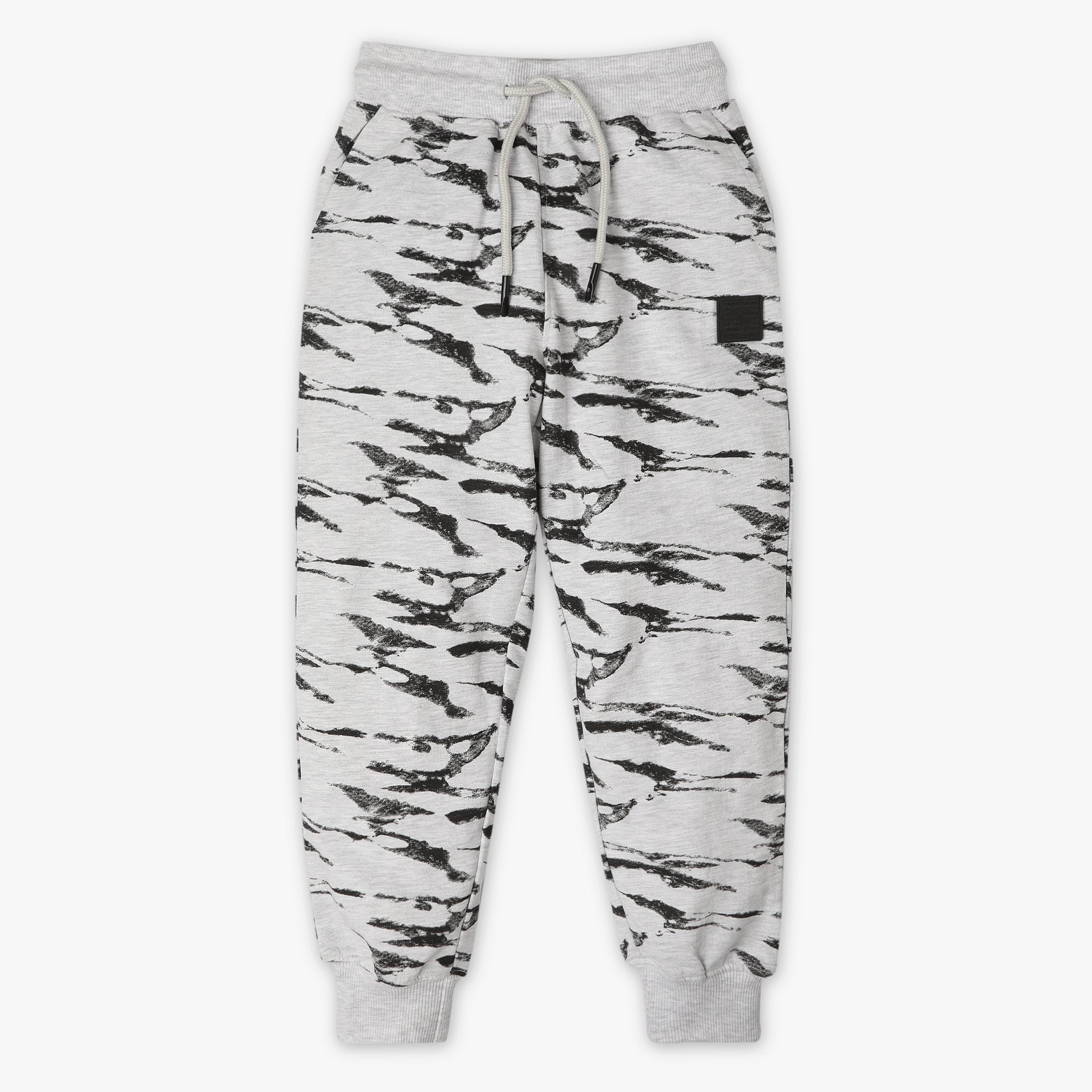 Regular Fit All Over Print Full Length Mid Rise Joggers