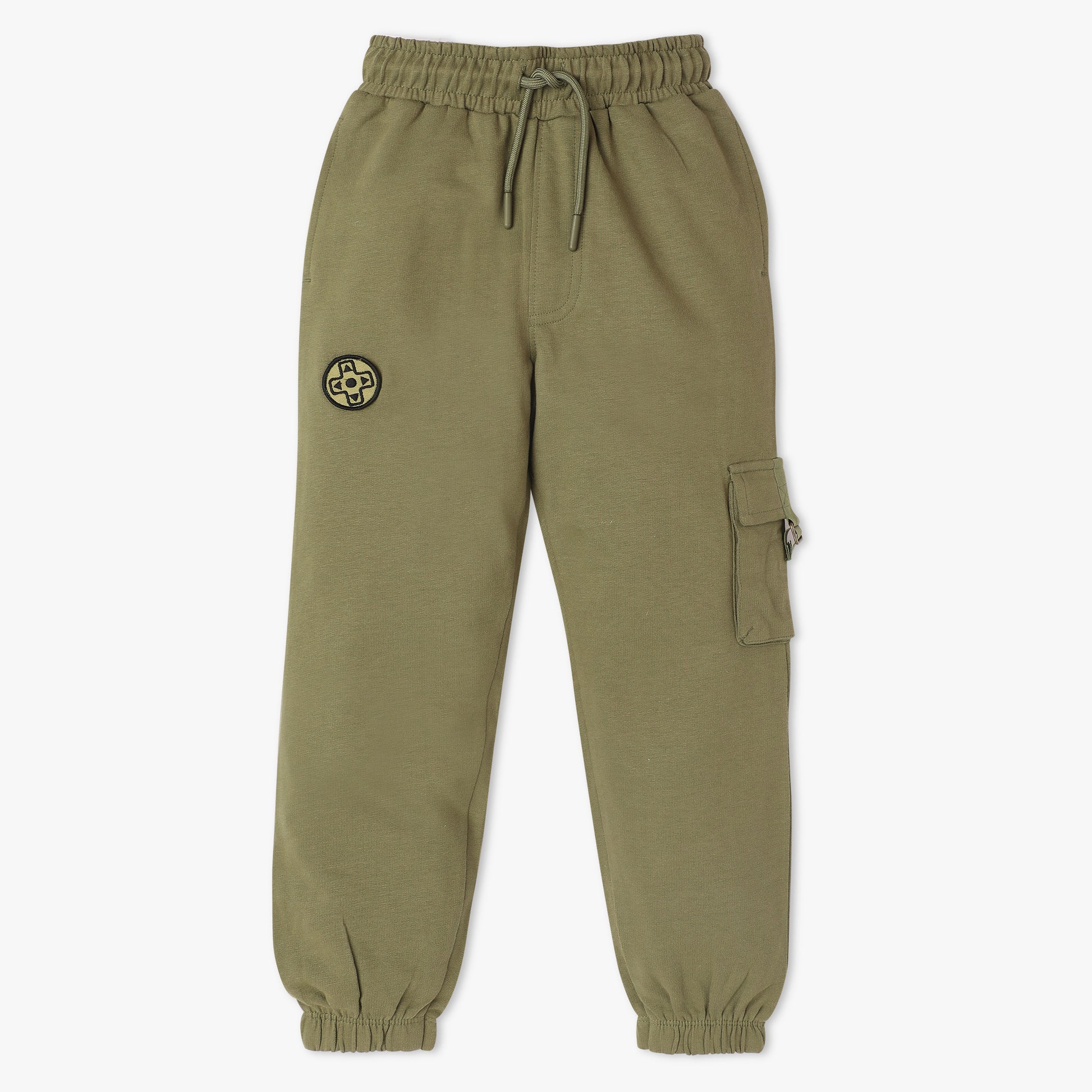 Regular Fit Solid Full Length Mid Rise Joggers