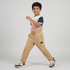 Boys Structured Solid Trackpants