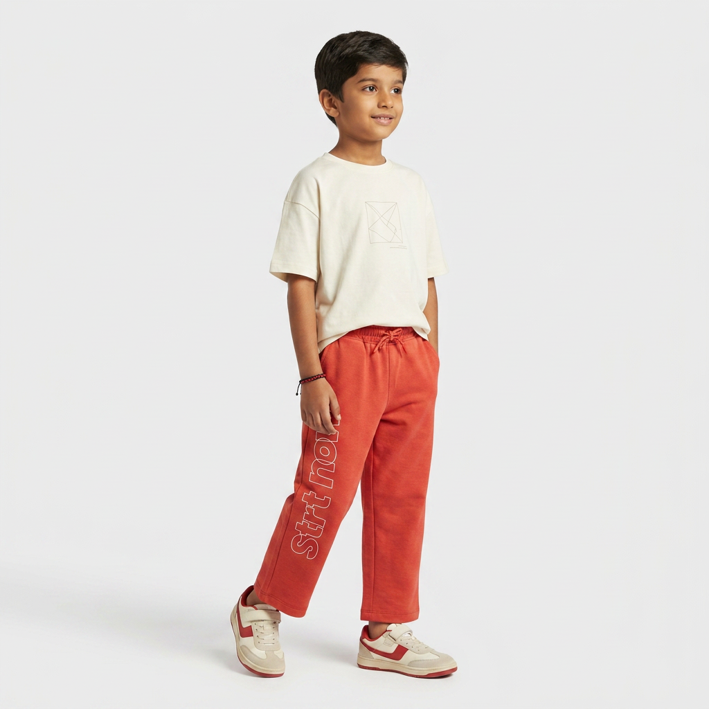 Boys Cut and Sew Mid Rise Joggers