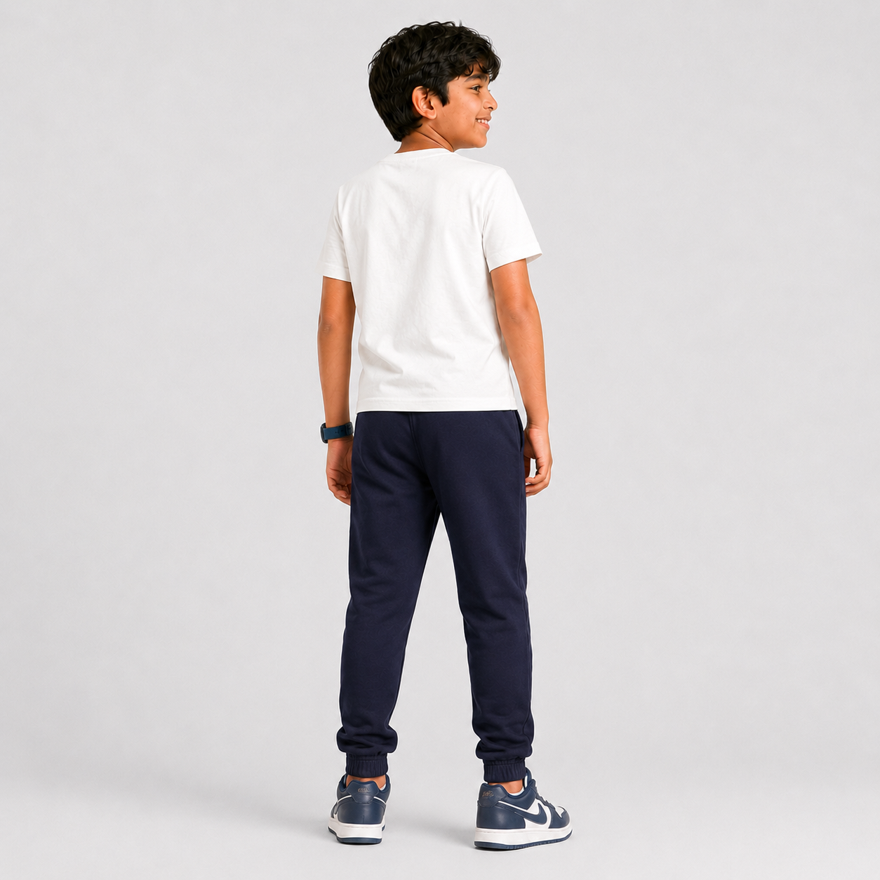 Boys Cut and Sew Mid Rise Joggers