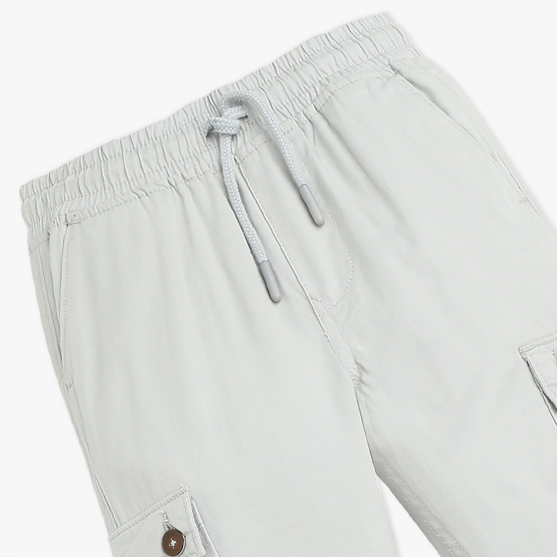 Boys Solid Full Length Cargos