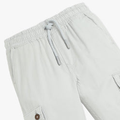 Boys Solid Full Length Cargos