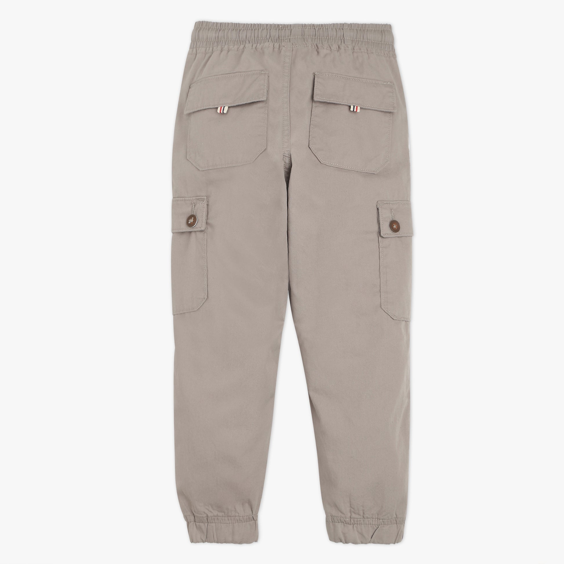 Boys Solid Full Length Cargos