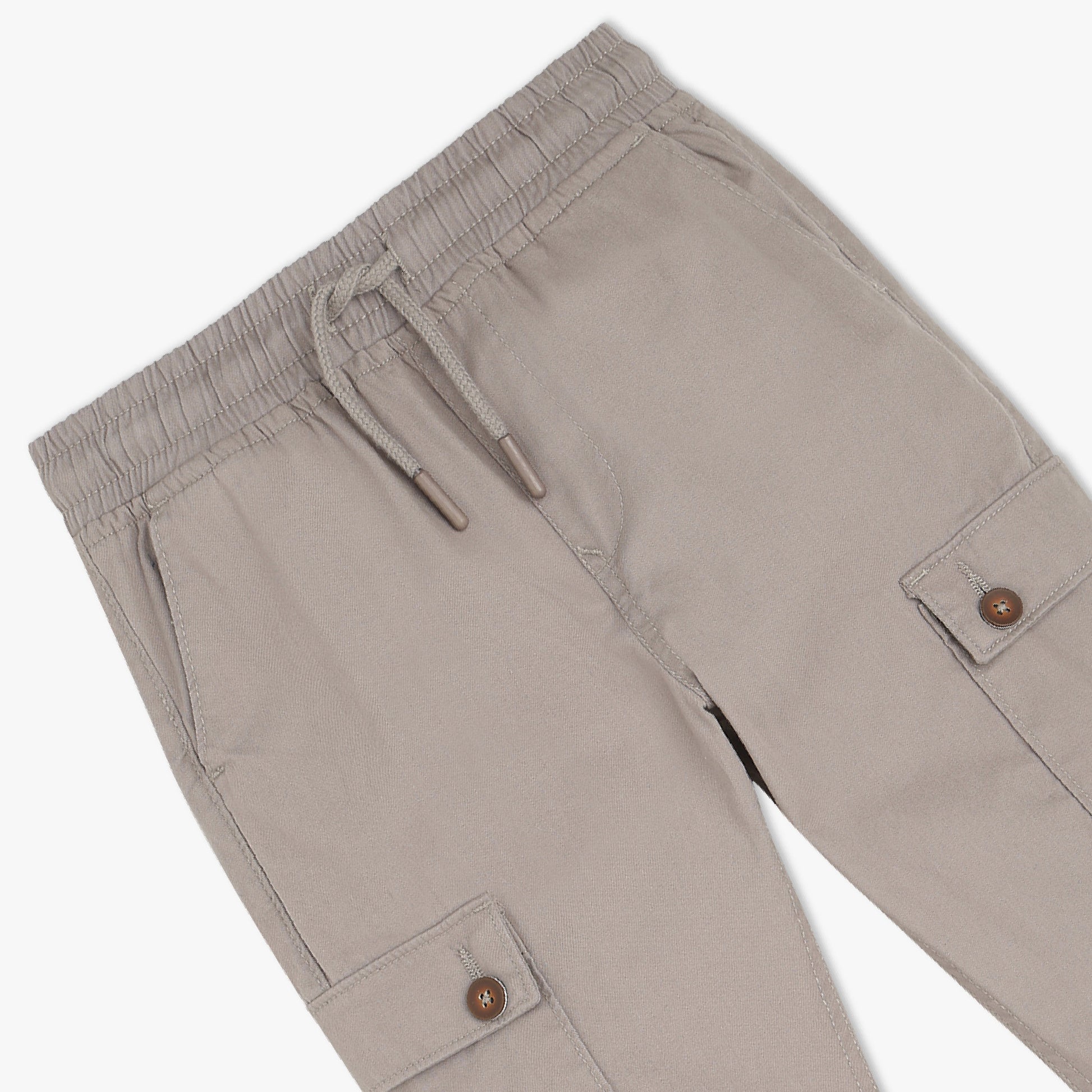 Boys Solid Full Length Cargos