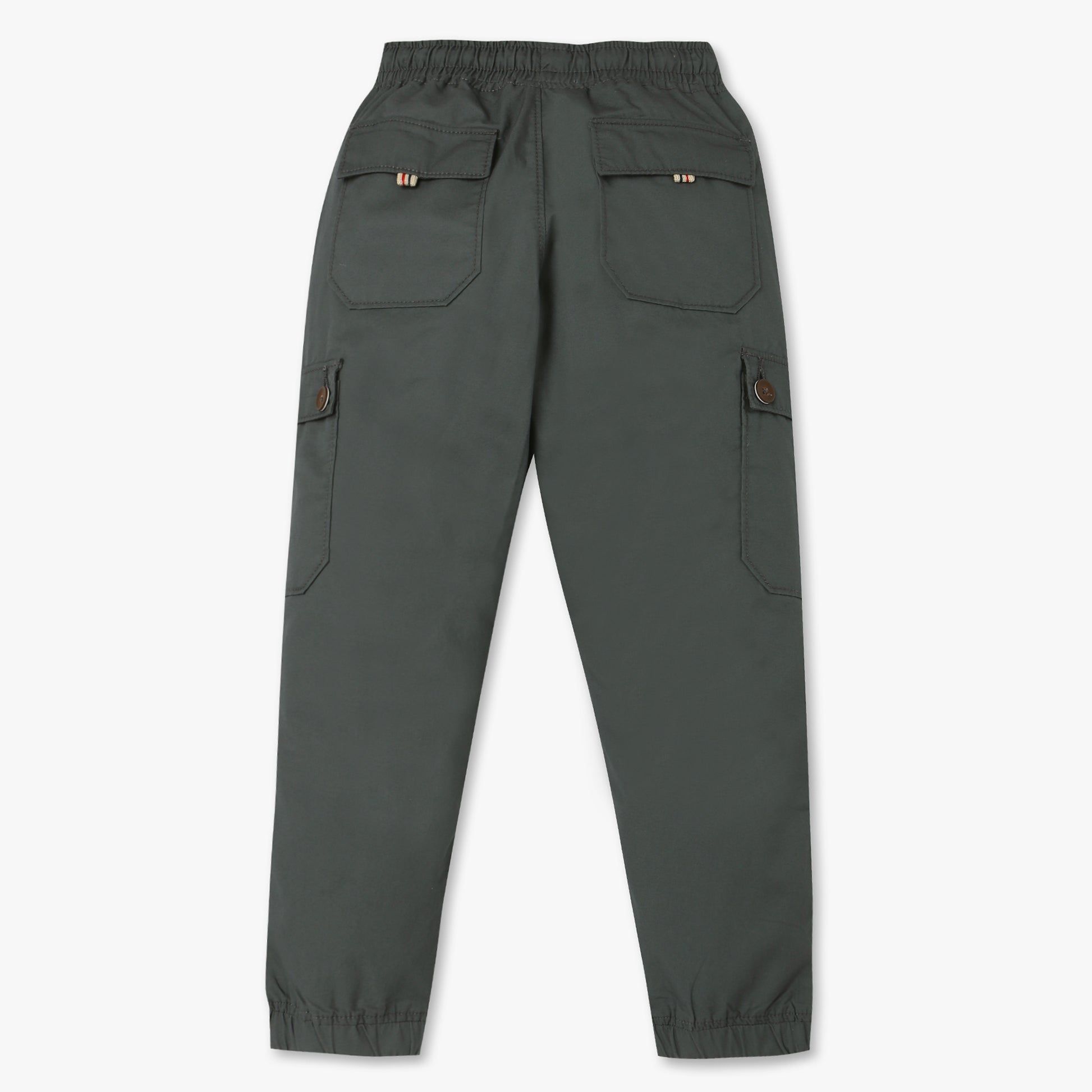 Boys Solid Full Length Cargos