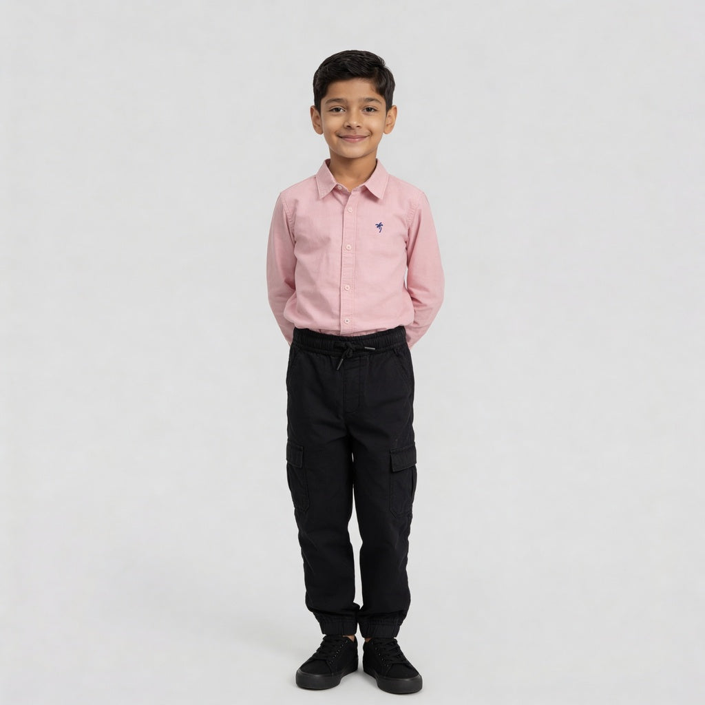 Boys Cotton Full Lenght Cargos