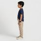 Boys Cotton Solid Mid Rise Trousers