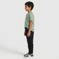 Boys Cotton Solid Mid Rise Joggers