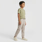 Boys Cotton Solid Mid Rise Joggers