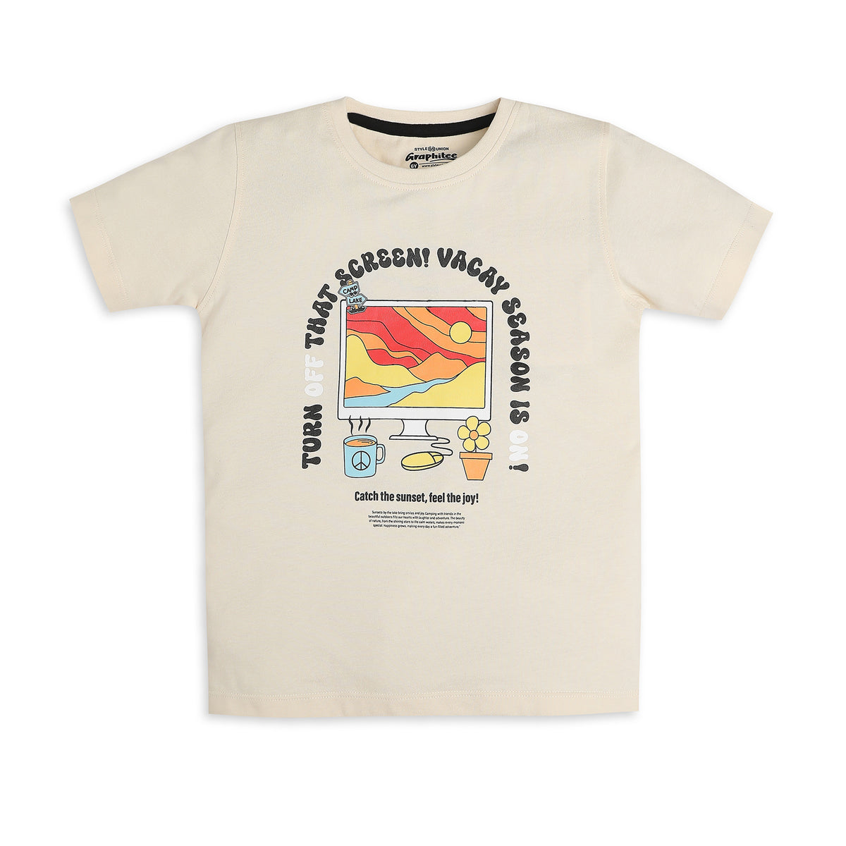 Boys Regular Fit Graphic T-Shirt