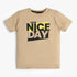Boys Graphic Crew Neck Have Nice Day Print T-Shirt
