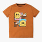 Boys Regular Fit Graphic Crew Neck T-Shirt