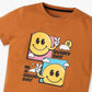 Boys Regular Fit Graphic Crew Neck T-Shirt