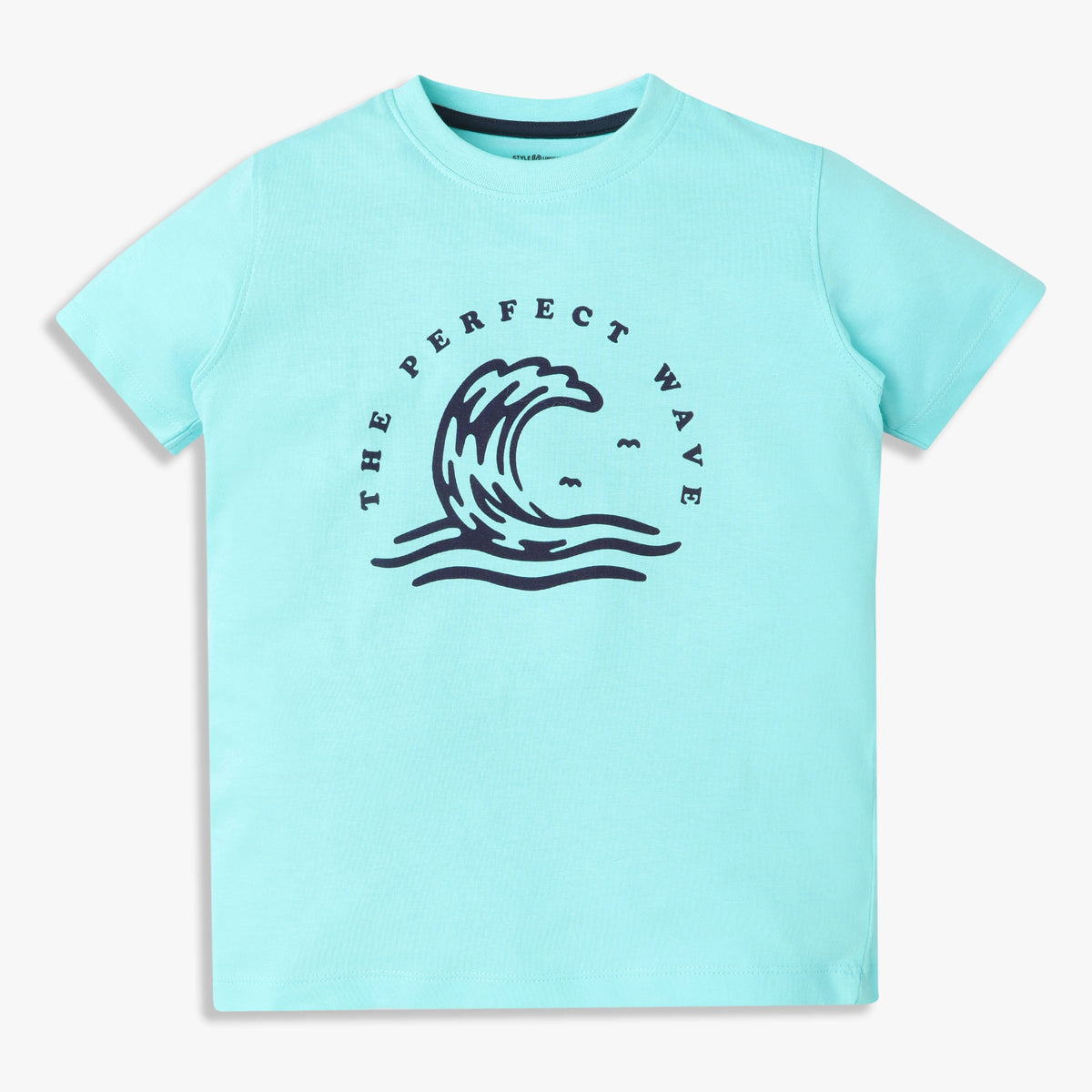Boys Regular Fit Graphic Crew Neck T-Shirt