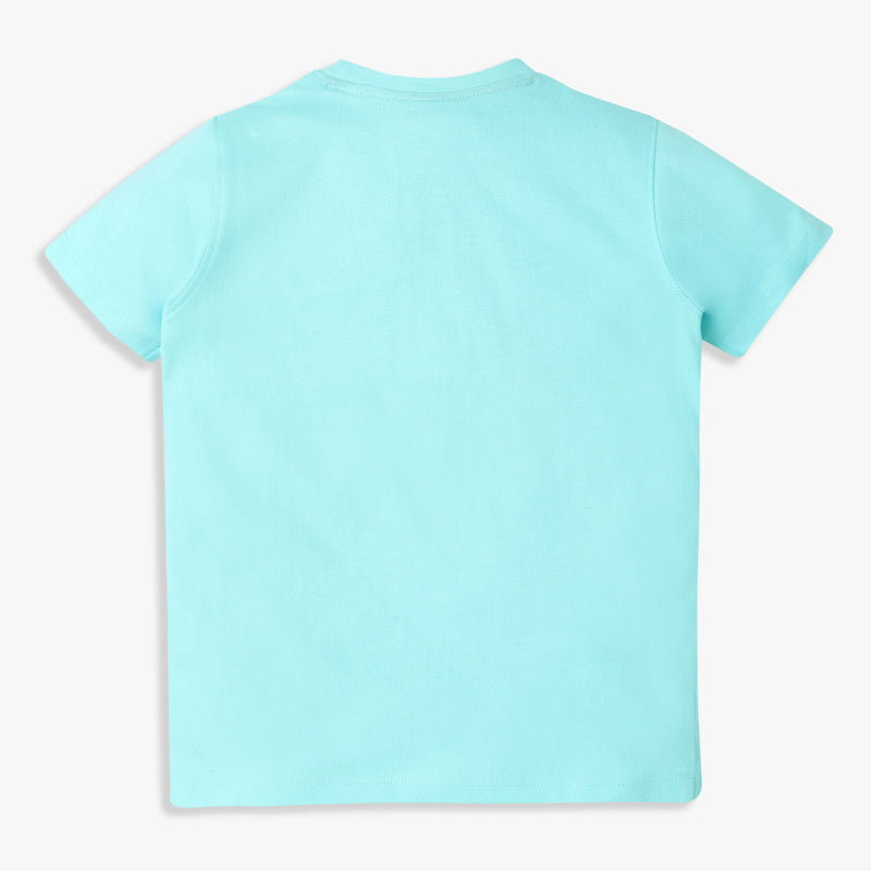 Boys Regular Fit Graphic Crew Neck T-Shirt
