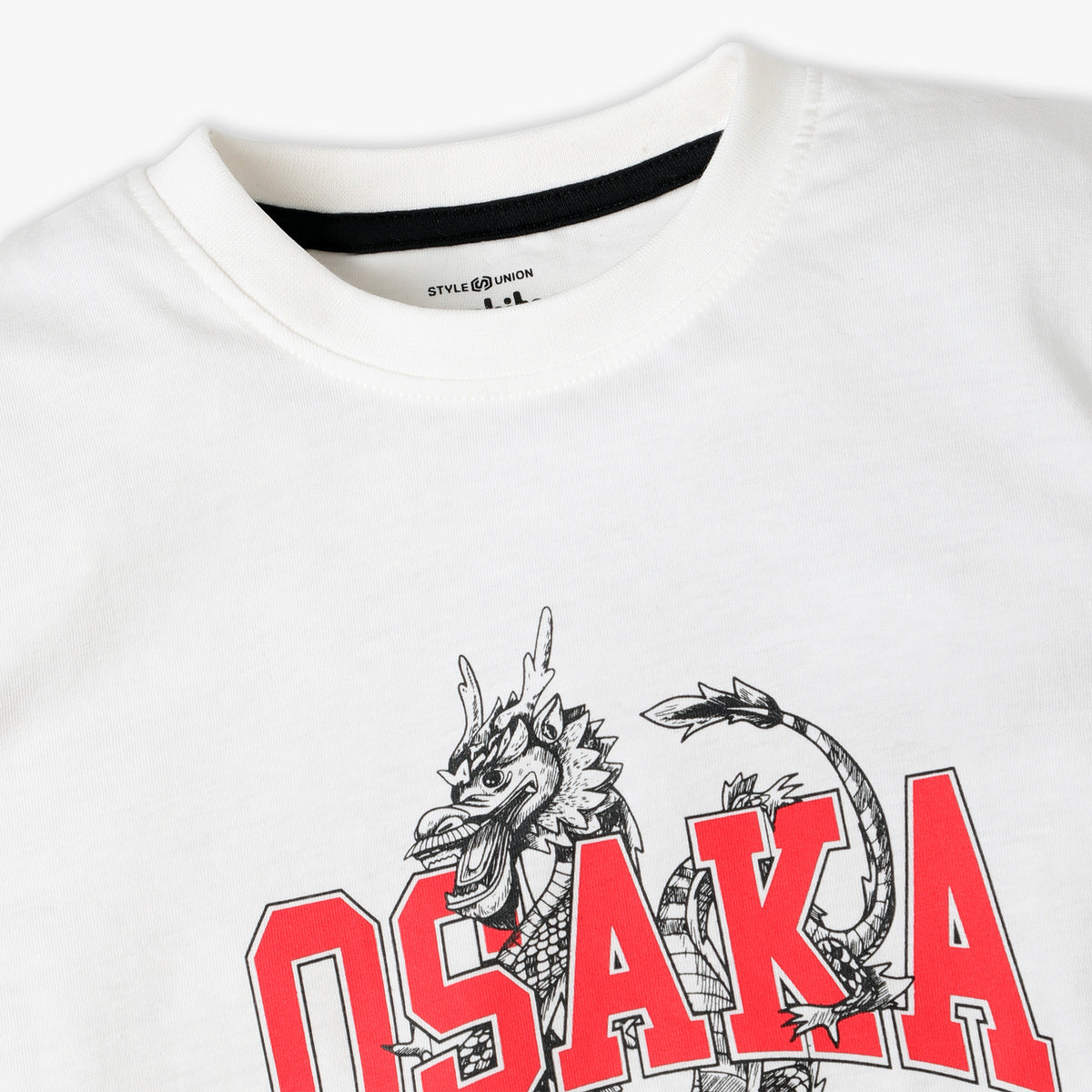 Boys Regular Fit Graphic Crew Neck T-Shirt