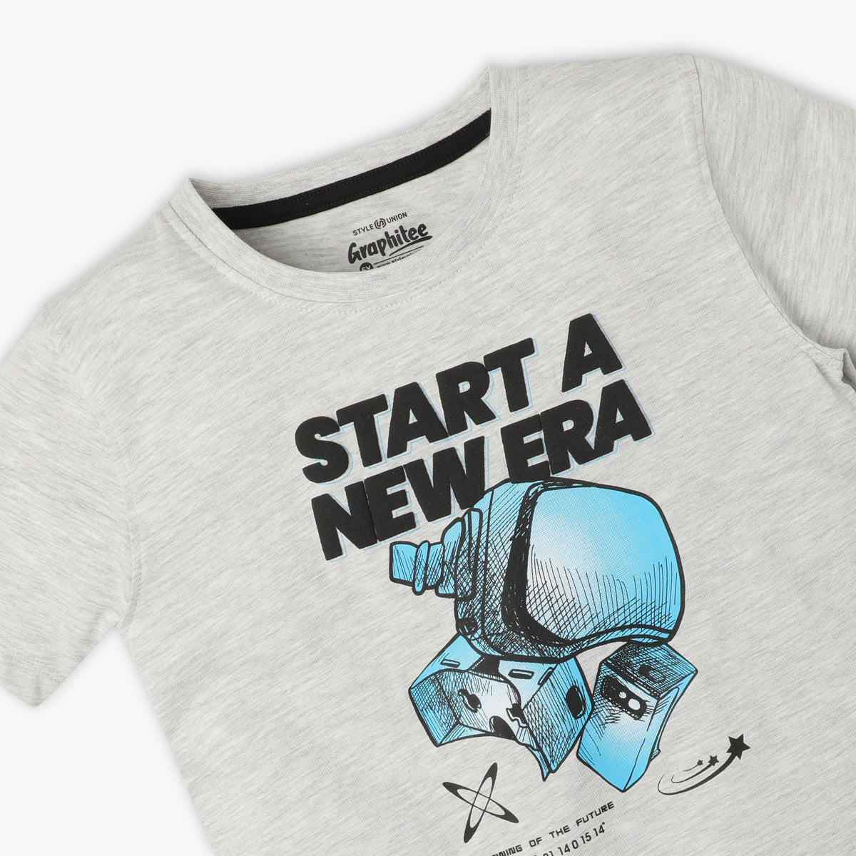 Boys Regular Fit Graphic Crew Neck Half Sleeve T-Shirt