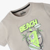 Boys Regular Fit Graphic Crew Neck T-Shirt