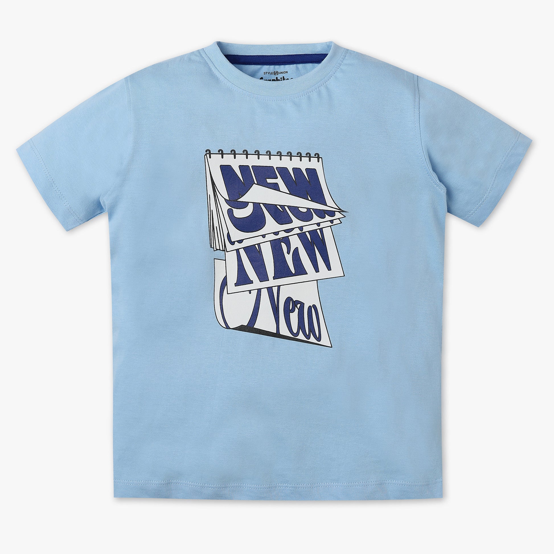 Boys Crew Neck Graphic T-Shirt