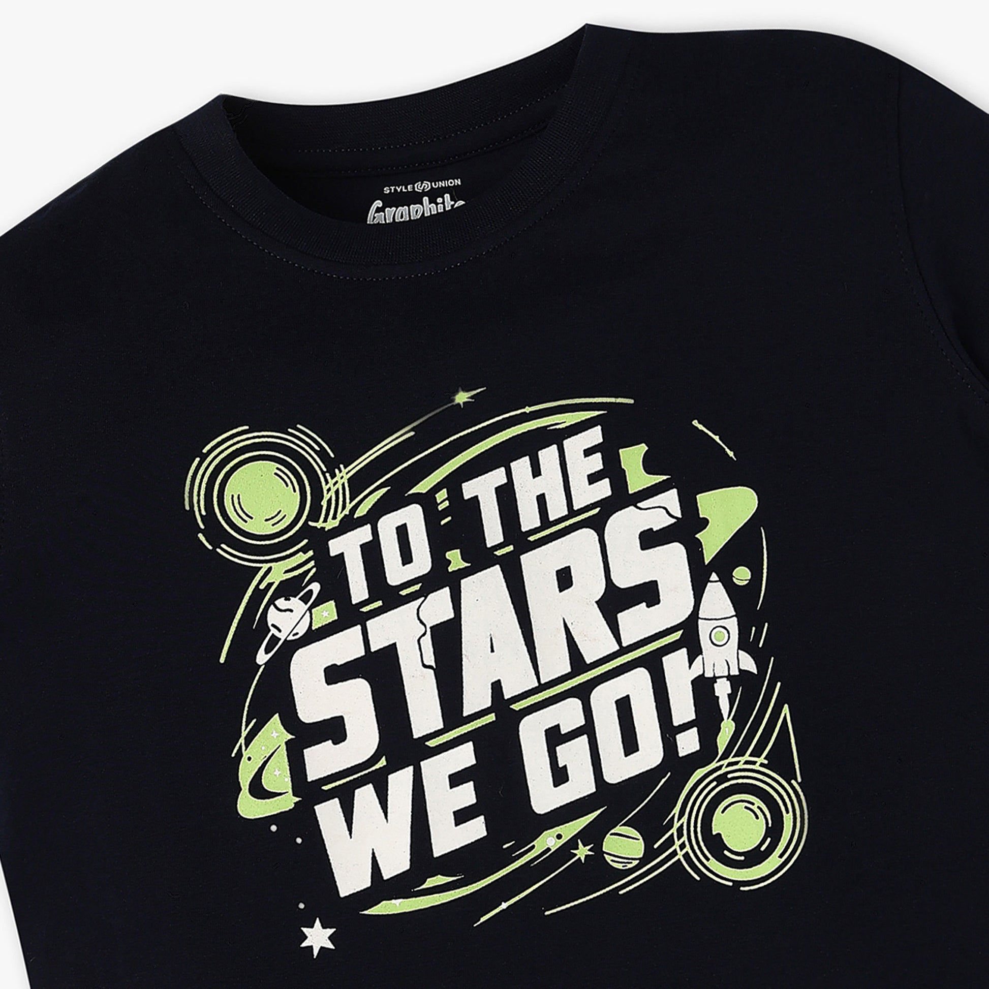 Boys Crew Neck Graphic T-Shirt