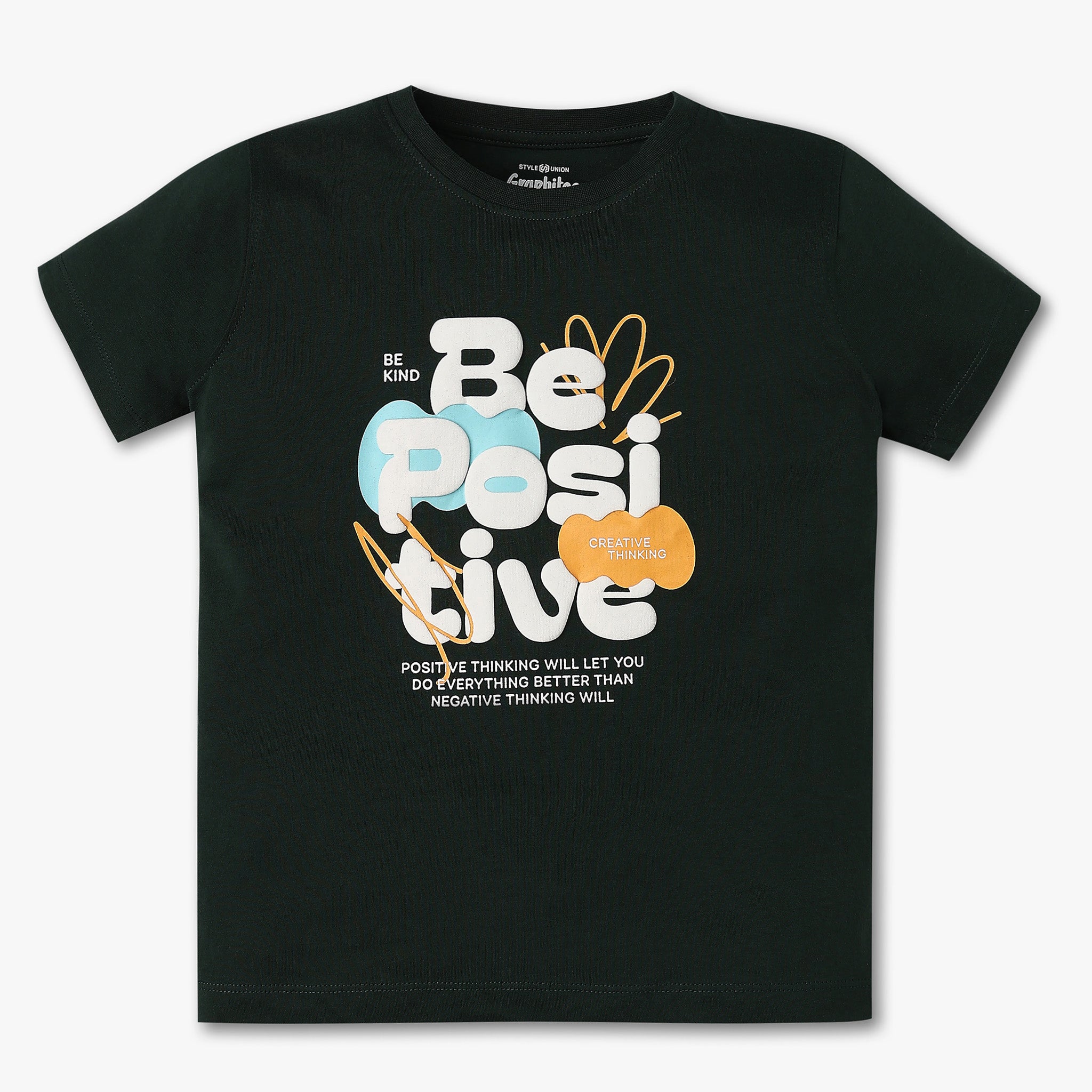 Boys Crew Neck Graphic T-Shirt