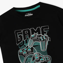 Boys Crew Neck Graphic T-Shirt